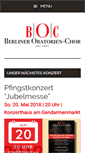 Mobile Screenshot of berliner-oratorienchor.de